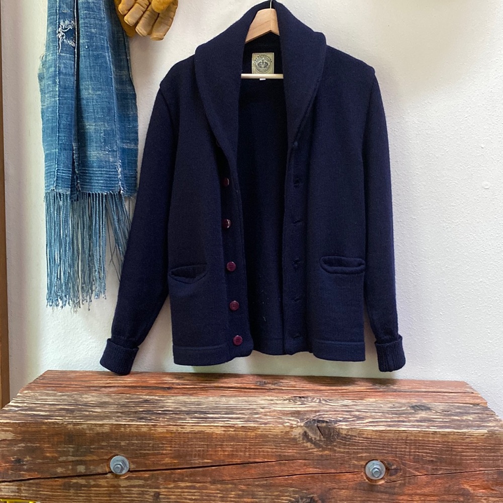 100% wool heavy weight shawl sweater.